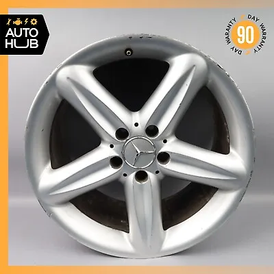 Mercedes R230 SL500 SL600 9.5 X 18 18  Rear Wheel Rim Silver 2304010502 OEM • $155