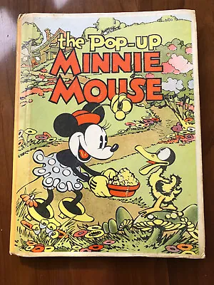 The Pop-up Minnie Mouse Walt Disney - 1933 - Vintage Hardcover Book - Rare • $1200