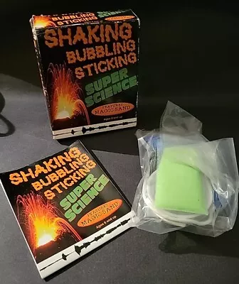 Shaking Bubbling Sticking Super Science Features Magic Sand NOS  • $2.58