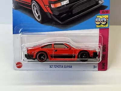 Hot Wheels '82 Toyota Supra (red) HW The 80's 10/10 SUPER CUSTOM W/ Real Riders • $17.99