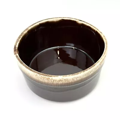 Vintage McCoy Brown Drip Casserole Souffle Bowl Dish 7.5” #0143 • $16.95