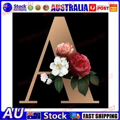 $10.64 • Buy AU 5D Diamond Painting Flower Letter A Full Round Drill DIY Mosaic Art (B2762)
