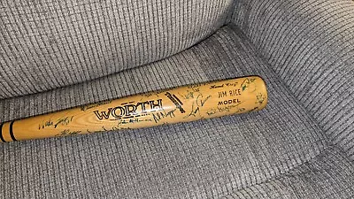 1986 Boston Red Sox AL Champs Team Signed Jim Rice Game Model Bat JSA Certified • $1000