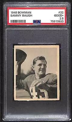 1948 Bowman #22 Sammy Baugh HOF RC PSA 2.5 G+ C88386 • $235