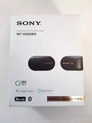 Sony WF-1000XM3 Wireless Noise-Cancelling Headphones - BLACK COLOR • $239.99