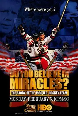 Do You Believe In Miracles? Movie POSTER 27 X 40 Herb Brooks Jim Craig A • $24.95