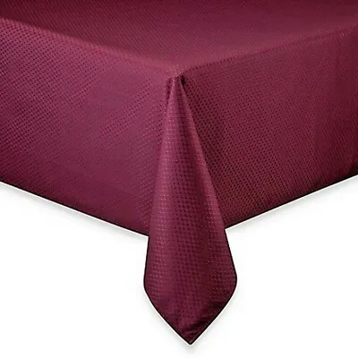 Fabric Tablecloth Amethyst Purple Fall 70  RD Spill Proof Easy Care  • $27.90