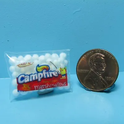 Dollhouse Miniature Detailed Replica Campfire Marshmallows Bag G166 • $3.14