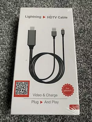 2M HDMI HDTV AV Cable Adapter For IPad IPhone - Phone To TV / Television  • £8.99