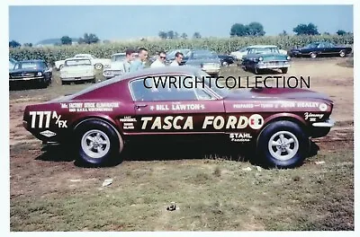 Vintage NHRA Drag Racing-Bill Lawton-TASCA FORD-1965 A/FX Mustang-427 SOHC Ford • $7.71