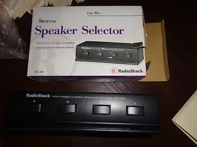 Radio Shack 40-244 High Power Stereo Control Center 4 Way Speaker Selector Box • $10