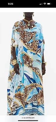 Camilla Sky Cheetah Batwing Kaftan O/S BNWT RRP$799 • $419