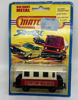 Matchbox Lesney Superfast #44 Passenger Coach Nos Vintage 1978 • $9.99