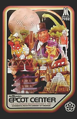 Figment Dreamfinder Epcot Walt Disney World 1982 Showcase Attraction Poster • $19.49