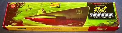 Original Lindberg Line 703:98 U.s. Navy Wwii Fleet Submarine 1958 Model Kit • $37.99