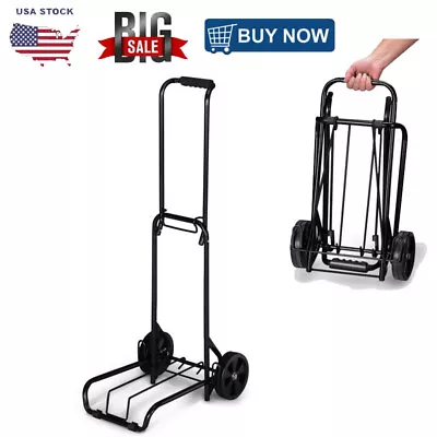 Folding Luggage Cart Hand Truck Dolly Cart Portable Luggage Cart Trolley Moving • $23.62