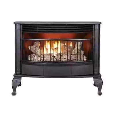 Ventless 25000 BTU Dual Fuel Stove Cast Iron With Built-In Thermostat Control • $511.10