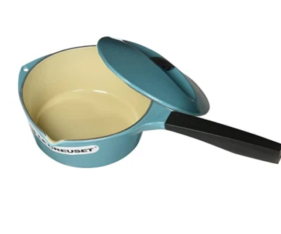 $119 • Buy Le Creuset Enameled Cast Iron 1.5 Quart Raymond Loewy Saucepan, Turquoise