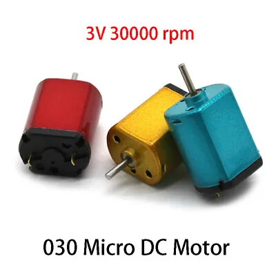 Micro 030 DC Motor Small Electric Motors 3V 30000 Rpm High Speed Toy Model DIY • $2.15