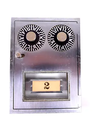 Vintage Corbin Brand Stainless Post Office Box Dual Dial Combination Lock Door • $15