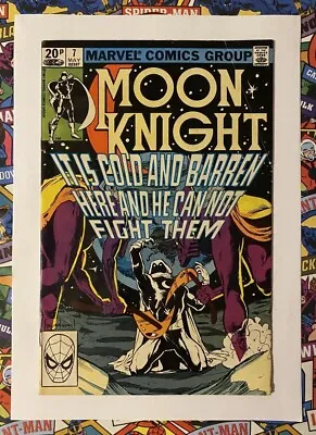 Moon Knight #7 - May 1981 - Frenchie Appearance! - Fn+ (6.5) Pence Copy! • £7.99