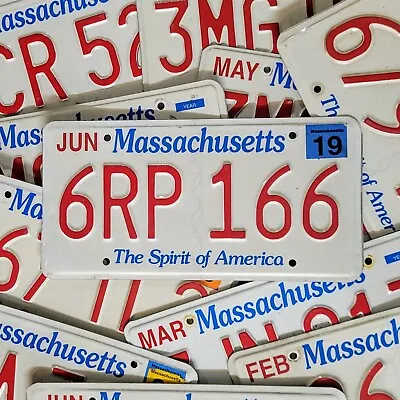 MASSACHUSETTS LICENSE PLATE 🔥FREE SHIPPING🔥 1 ~ W/RANDOM LETTERS & NUMBERS  • $14.99