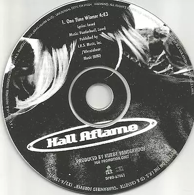 Kurt Of Metal Church HALL AFLAME One Time Winner PROMO DJ CD Single 1991 USA  • $24.99