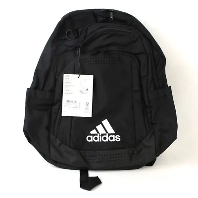 Adidas Defender Team Sports Backpack BOOKBAG BLACK WHITE 11  X 8.5  X 19.5  NWT • $39.99