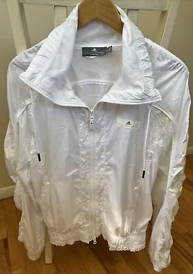 Adidas Stella McCartney White Barricade Women's Tennis Jacket Size M Great • $39