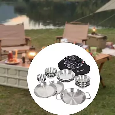 Picnic Cutlery Tableware Durable Picnic Equipment Set For Camping Work Women • £82.76