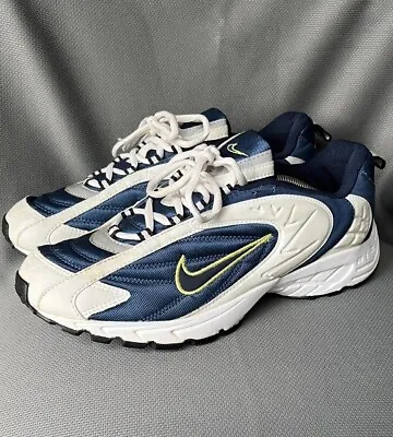 Nike AIR Attest UK Size 11 Running Rare Vintage Y2K White / Blue • £25.49
