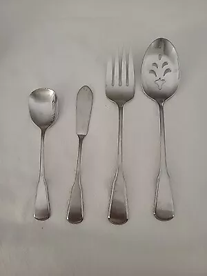 Oneida INDEPENDENCE Deluxe Stainless Flatware SERVING SUGAR SPOONS MEAT FORK • $27.99