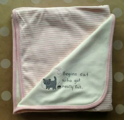 NWT Gymboree 2004 Alphabet Soup Pink Cat Blanket VINTAGE Rare • $228