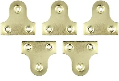 Pack 5 - Mirror Plates & Screws 30mm Frame Glass Picture Hanging Plate Bracket • £2.99