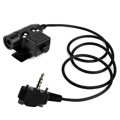 Tactical U94 PTT Cable Plug Adapter For Vertex Standard VX-231 VX131 VX230 VX261 • $14.70