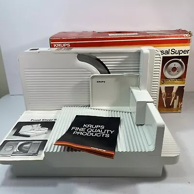 VINTAGE KRUPS Model No. 375 - Universal Super Electronic Meat Slicer • $85