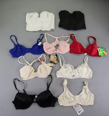 Lot Of 9 Vintage Bras Womens Corsets Hanro Lily France Olga Maidenform Bestform • $169.79