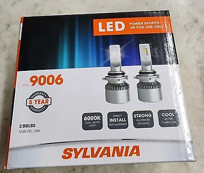 SYLVANIA 9006 LED Fog Lights Bright White LED Light Output Headlight 2 Bulbs • $58.99