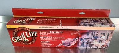 $45 • Buy Universal Grill Rotisserie Kit For Gas Grill - Smoker - Roaster - BBQ Cooker 