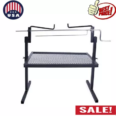 $46.74 • Buy Heavy-Duty Portable Rotisserie Grill Cooker BBQ Chicken Outdoor Picnic Camping 