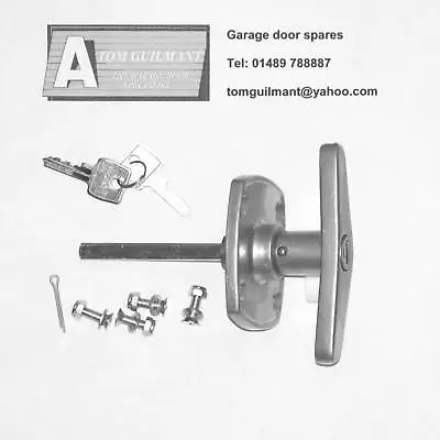 Birtley Garage Door Spares Easy Fix T Bar Lock Handle 4 Hole Fixing • £18.85