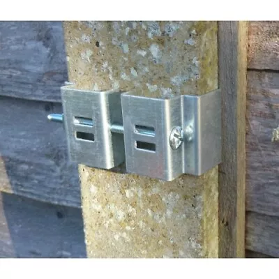 Concrete Fence Post Bracket For Garden Hanging No Drilling Heavy Duty 4 X5  • £10.99