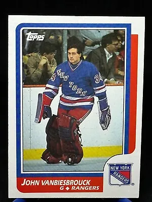 1986-87 Topps John Vanbiesbrouck #9 Rookie RC NY Rangers • $2.25