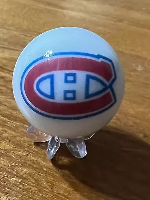 MONTREAL CANADIENS HOCKEY MARBLE COLLECTIBLE SHOOTER 1  Inch SZ NHL HOCKEY • $5.99