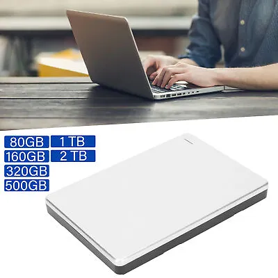 2.5in External Hard Drive USB3.0 5Gbps High Speed Ultra Slim Metal External MPF • £18.96