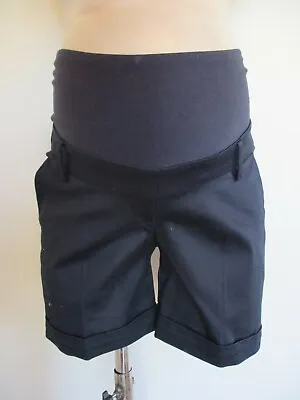 £11.25 • Buy H&m Mama Maternity Navy Blue Under Bump Safari Shorts Size Xl Uk 20 Bnwt