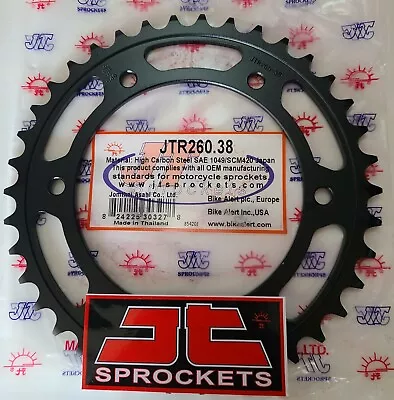 XR250L Steel Rear Sprocket 520 Chain 38t JTR260-38 XL250R JT RACING NEW  • $56.49