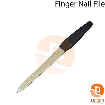 Professional Finger Nail File Black Metal Manicure Nail Art File Dresser Shaping • $6.06