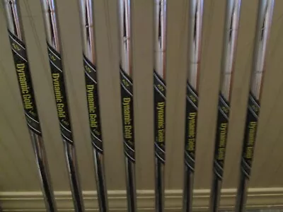 True Temper Dynamic Gold Tour Issue X100 S Flex Iron Shafts 4-GW (8) .355 NEW!! • $199.95