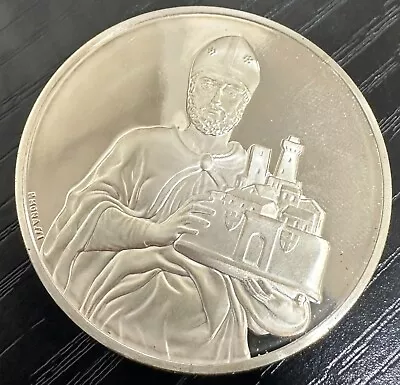 Genius Of Michelangelo #44 St. Petronius Sculpture Bologna Sterling Coin! 104 • $34.99
